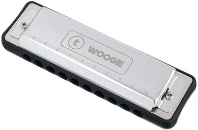 Woogie Blues Harmonica A Argent