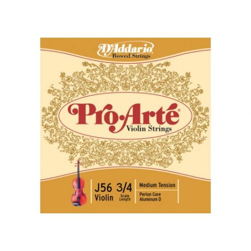 3/4 Pro Arte Violon Jeu De Cordes Medium/re File