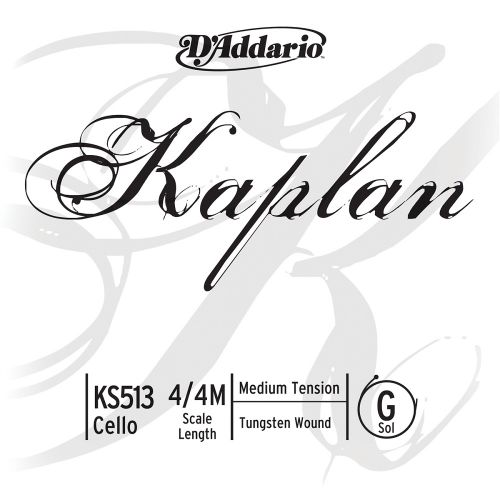 4/4 Kaplan Corde Sol Medium/acier File Tungsten