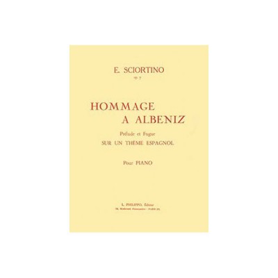 Sciortino - Hommage À Albeniz Op.7 - Piano