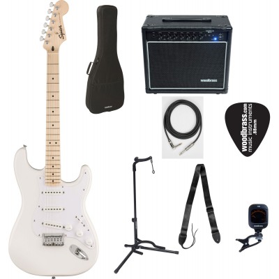 Pack Complet Sonic Stratocaster HT MN White Pickguard Arctic White