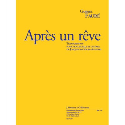 Après Un Rêve Op.7 No.1