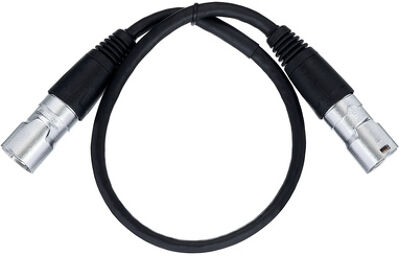 CAT6A IP65 PUR Cable 0.5m Black