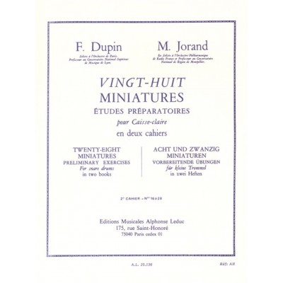 Dupin F., Jorand M. - 28 Miniatures Vol. 2 - Caisse Claire