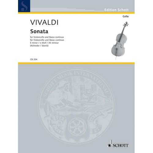 Vivaldi Antonio - Six Sonatas - Cello And Basso Continuo