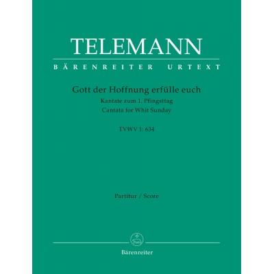 Telemann G.P. - Gott Der Hoffnung Erfulle Euch TVWV 1:634 - Score