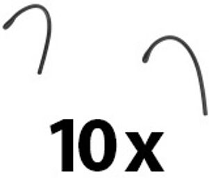 Éarhook Black 10x black