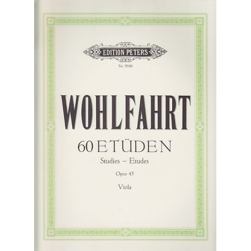Wohlfahrt - 60 Etudes Op.45 Pour Alto