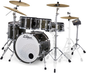 Alchem-E Gold EX E-Drum Kit Black Gold Foundry Shimmer