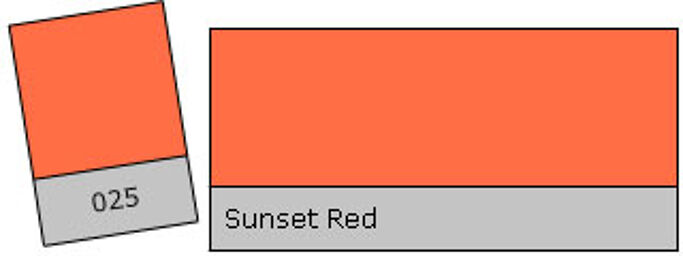 Filter Roll 025 Sunset Red