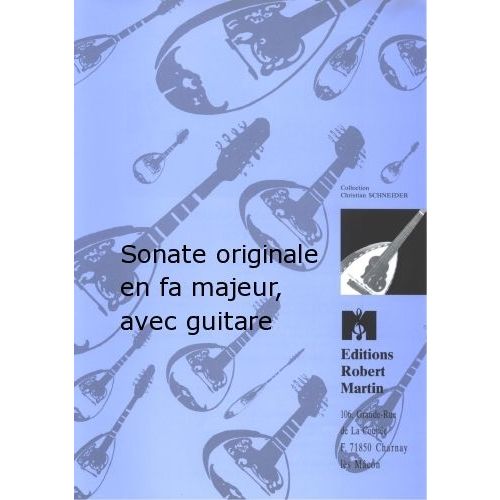 Robert Min Majo - Sonate Originale En Fa Majeur, Avec Guitare