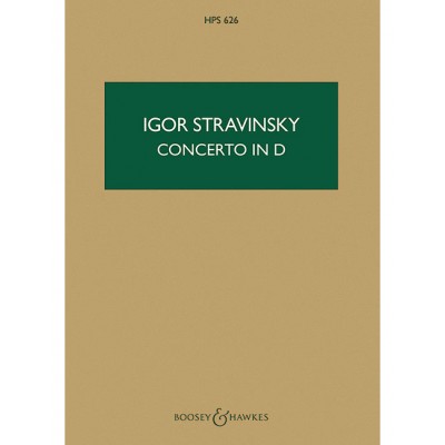 Stravinsky - Concerto In D HPS 626 - String Orchestre