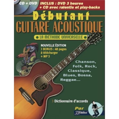 Rebillard - Debutant Guitare Acoustique + CD et DVD