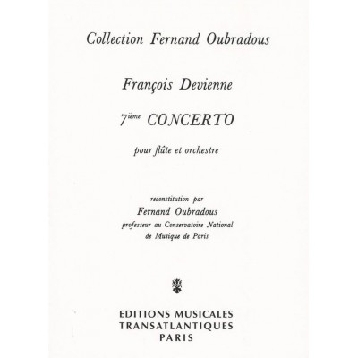 Devienne F. - 7ème Concerto Pour Flute et Orchestre