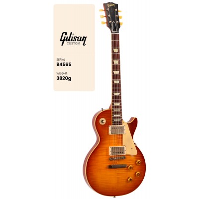 Les Paul Standard 1959 Heavy Aged Golden Poppy Burst CS MLC #94565