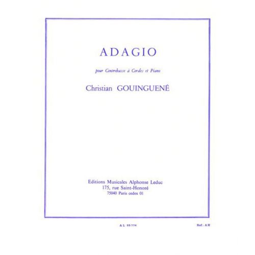 GOUINGUENE - ADAGIO - CONTREBASSE ET PIANO