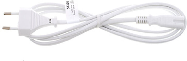 Powercord Euro 2-pin blanc
