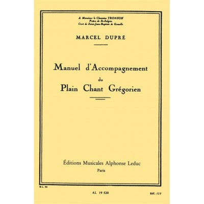 Manuel d'Accompagnement du Plain Chant Grégorien