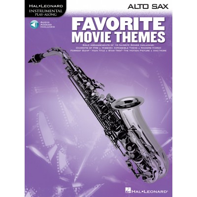 Favorite Movie Themes For Alto Saxophone + Audio Access