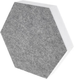 Hexagon Melamine Light Grey 50 Gris clair
