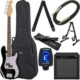 Bassguitar Set 1 Noir haute brillance