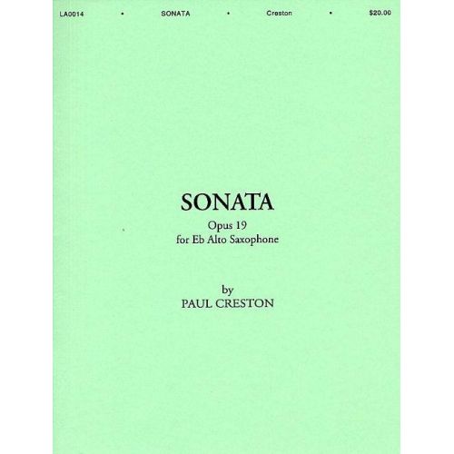 Creston P. - Sonata Op.19 - Saxophone Alto
