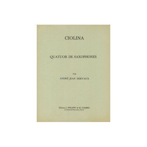 Dervaux - Ciolina - 4 Saxophones