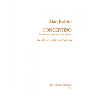 Ridout Alan - Concertino - Saxophone & Piano