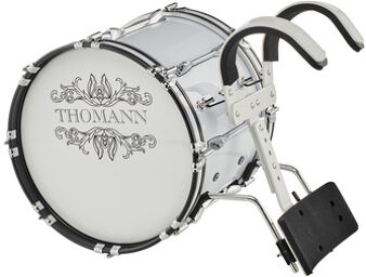 BD1814W Marching Bass Drum PL Blanc