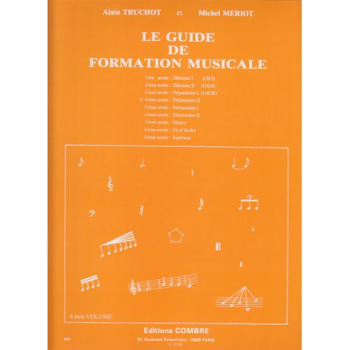 Truchot/meriot - Guide De Formation Musicale Vol.4
