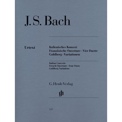 J.S. - Italian Concerto, French Overture, Four Duets, Goldberg Variations