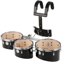 QT03 BL Marching 3 Tom Set Noir