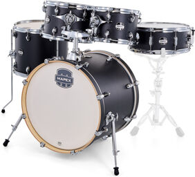 Mars Maple Stage Shell Set KD Matte Black