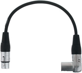 SK233-0,3 angled XLR Patch MF Black