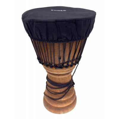 Housse Protection Peau Djembé 35-38 CM Coton Noir
