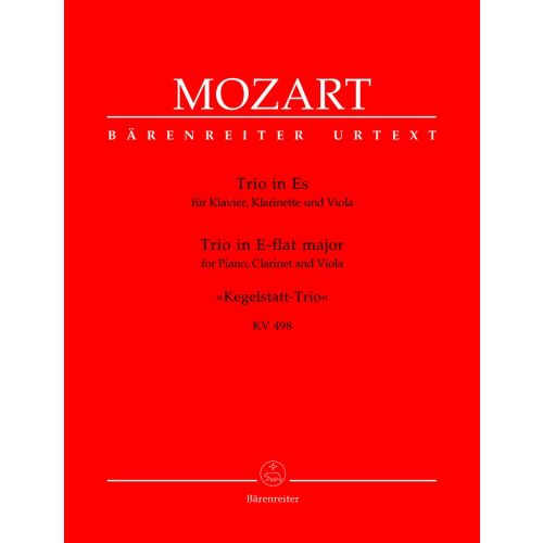 Moz W.A. - Trio Des Quilles En Mib Majeur Kv 498 - Piano, Clarinette, Alto