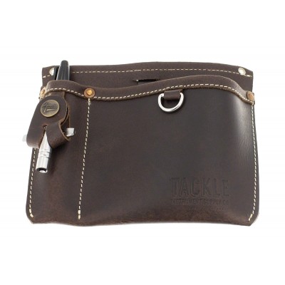 Pochette De Rangement En Cuir - Marron