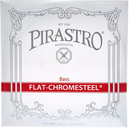 Flat-Chromesteel E Bass medium