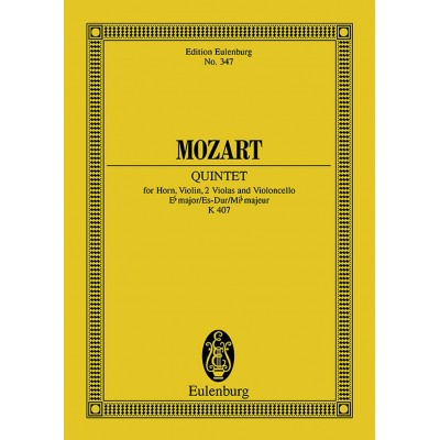 Moz W.A. - Quintet Eb Major Kv 407 - Horn, Violin, 2 Violas And Cello