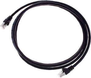 CAT6A Patchkabel 2m, sw noir