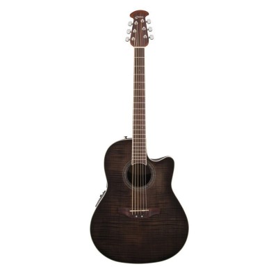 Celebrity Standard Plus Mid Cutaway Transparent Blackburst Flame