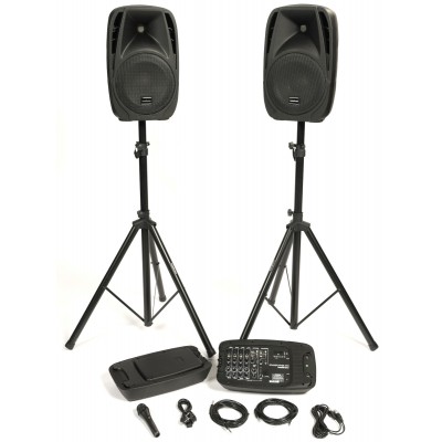 Pack Stage Power 210 + Pieds D'enceintes