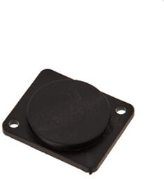 7839 Plastic Blank Panel blk noir