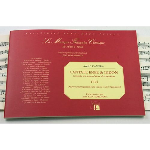 Campra A. - Cate Enee & Didon - Soprano, Basse, Bc- Fac-Simile
