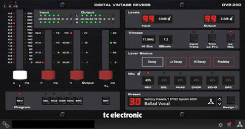 DVR 250 Digital Vintage Reverb