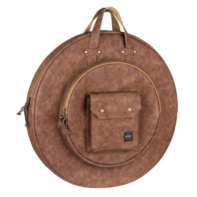 Housse Cymbales 22 Simili Cuir Beige