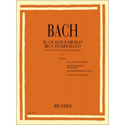 Il Clavicembalo Ben Temperato Volume I
