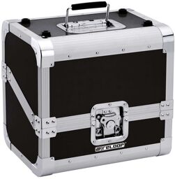 80 Record Case Black Black