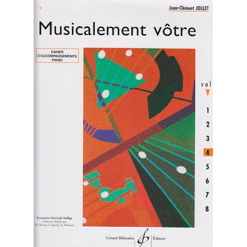 Jollet JEAN-clement - Musicalement Vôtre Vol.4 (acc.prof.)