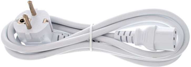 EU Power Cable 1.8m White blanc